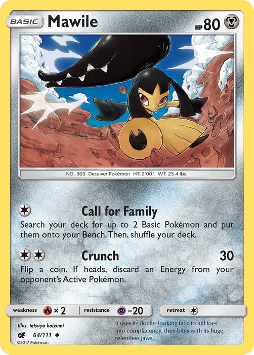 Mawile (64/111) [Sun & Moon: Crimson Invasion] - for just $0.10! 