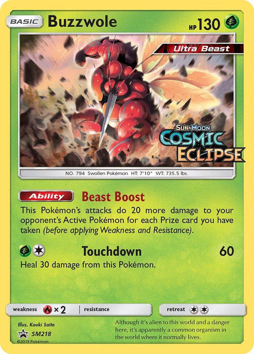 Buzzwole (SM218) [Sun & Moon: Black Star Promos] - for just $2.45! 