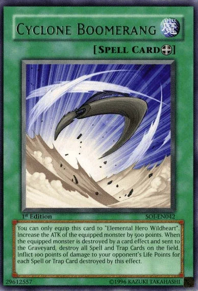 Cyclone Boomerang [SOI-EN042] Rare - for just $0.10! 