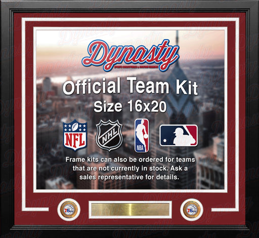 Philadelphia 76ers Custom NBA Basketball 16x20 Picture Frame Kit (Multiple Colors) - for just $49.99! 