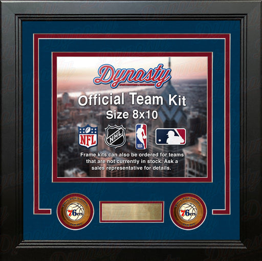 Philadelphia 76ers Custom NBA Basketball 8x10 Picture Frame Kit (Multiple Colors) - for just $29.99! 