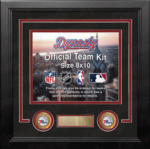 Philadelphia 76ers Throwback Custom NBA Basketball 8x10 Picture Frame Kit (Multiple Colors) - for just $29.99! 