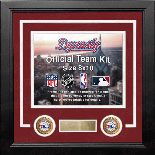 Philadelphia 76ers Custom NBA Basketball 8x10 Picture Frame Kit (Multiple Colors) - for just $29.99! 