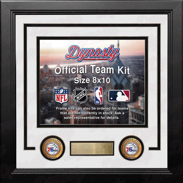 Philadelphia 76ers Throwback Custom NBA Basketball 8x10 Picture Frame Kit (Multiple Colors) - for just $29.99! 