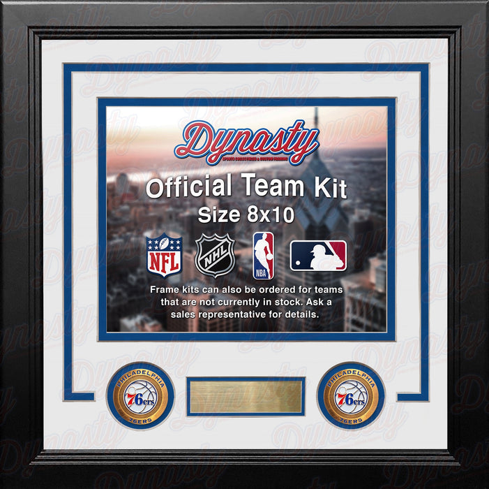 Philadelphia 76ers Custom NBA Basketball 8x10 Picture Frame Kit (Multiple Colors) - for just $29.99! 