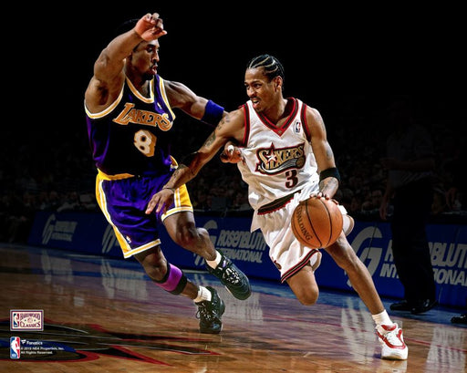 Kobe Bryant v. Allen Iverson 8" x 10" Basketball Legends Photo - for just $9.99! 