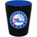 Philadelphia 76ers Matte Black/Inner Color Shot Glass - for just $9.99! 