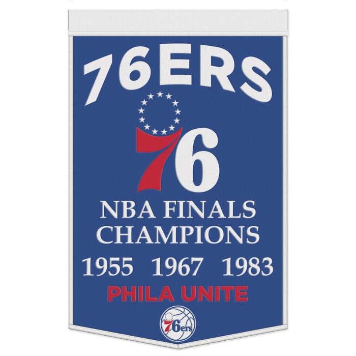 Philadelphia 76ers 24" x 38" Primary Wool Banner - for just $99.99! 