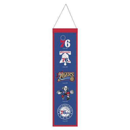 Philadelphia 76ers 8" x 32" Wool Banner - for just $44.99! 