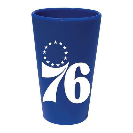 Philadelphia 76ers 16 oz Team Color Silicone Pint Glass - for just $19.99! 