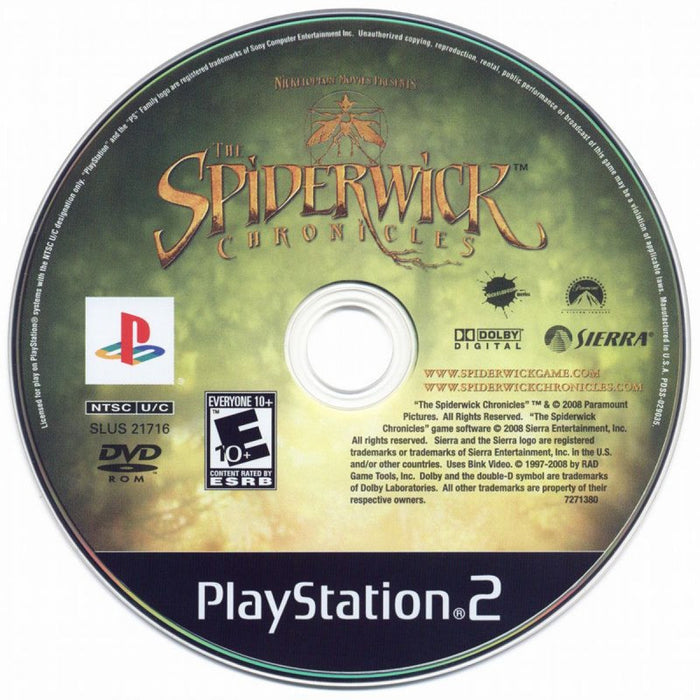 The Spiderwick Chronicles – PlayStation 2 (PS2) - for just $6.99! 