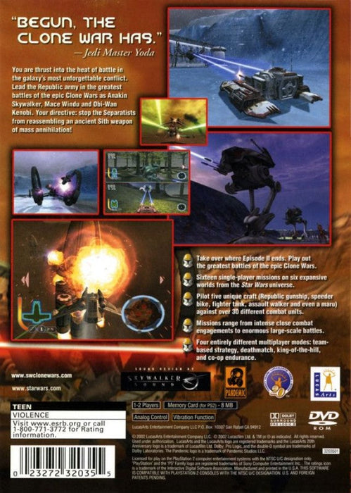 Star Wars: The Clone Wars – PlayStation 2 (PS2) - for just $8.99! 