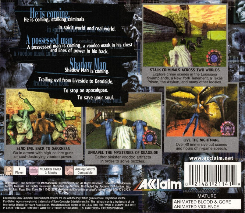 Shadow Man – PlayStation 1 (PS1) - for just $0! 