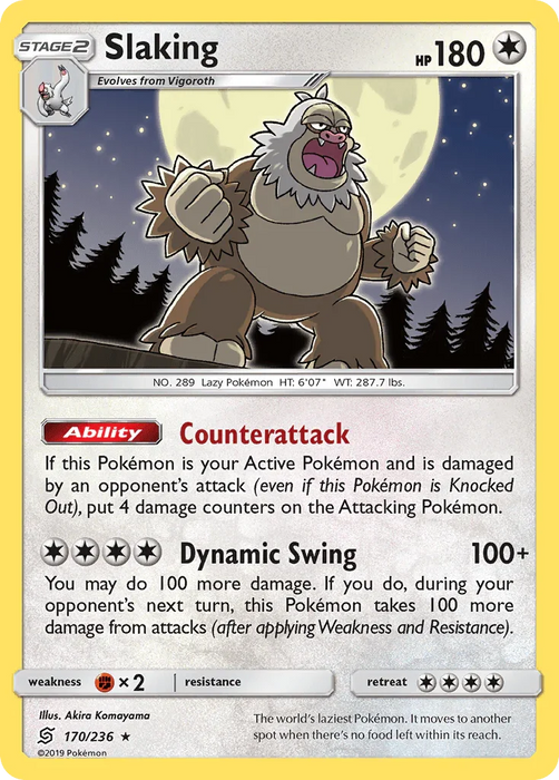 Slaking (170/236) [Sun & Moon: Unified Minds] - for just $0.25! 