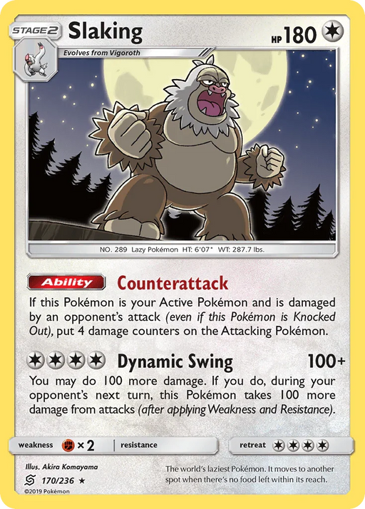Slaking (170/236) [Sun & Moon: Unified Minds] - for just $0.25! 