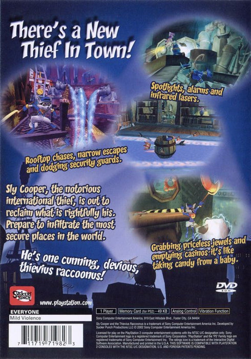 Sly Cooper and the Thievius Raccoonus – PlayStation 2 (PS2) - for just $17.99! 