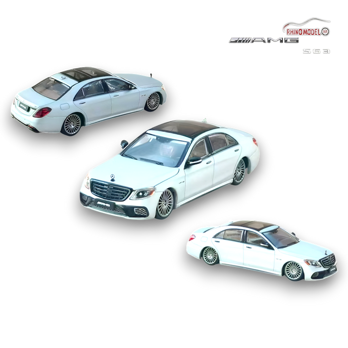 Rhino Model AMG S63 S Class W222 Matte Silver 1:64 - for just $31.99! 