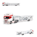 Flame Scania Car Carrier Transport Truck Red White 1:64 - Limited to 299 Pcs - for just $129.99! 