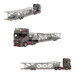 Flame Scania Car Carrier Transport Truck Grey Red 1:64 - Limited to 299 Pcs - for just $129.99! 