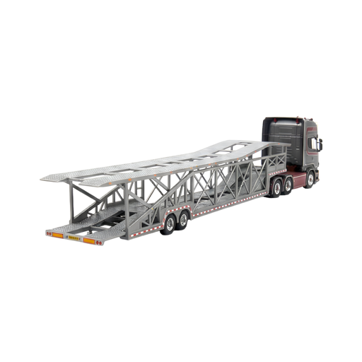 Flame Scania Car Carrier Transport Truck Grey Red 1:64 - Limited to 299 Pcs - for just $129.99! 