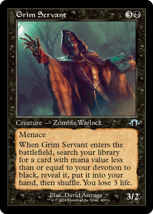 Grim Servant (Retro Frame) (MH3-409) - Modern Horizons 3 - for just $0.09! 