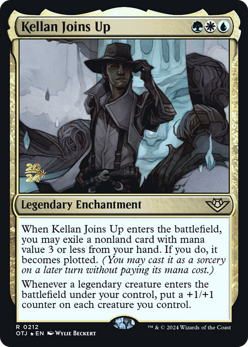 Kellan Joins Up (PRE-212) - Outlaws of Thunder Junction Promos Foil - for just $0.15! 