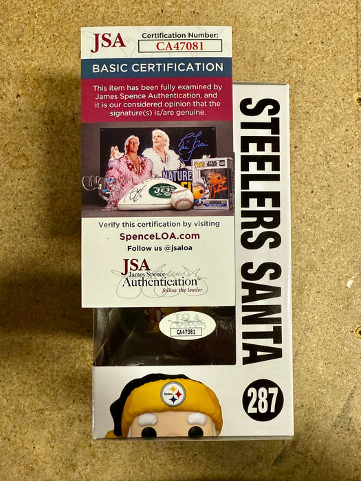 Pat Freiermuth Signed NFL Pittsburgh Steelers Santa Funko Pop! #287 With JSA COA - for just $120! 
