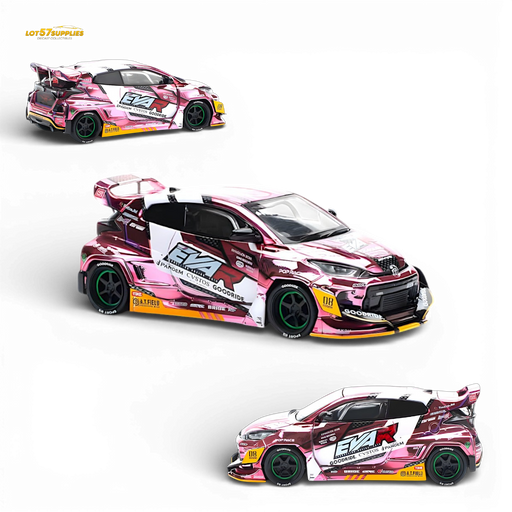 PopRace Toyota GR YARIS Pink EVA RT Production Model 1:64 - for just $23.99! 