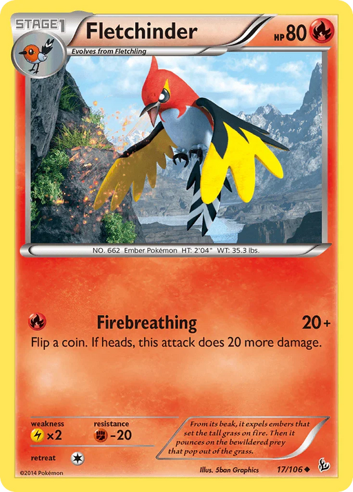 Fletchinder (17/106) [XY: Flashfire] - for just $0.10! 