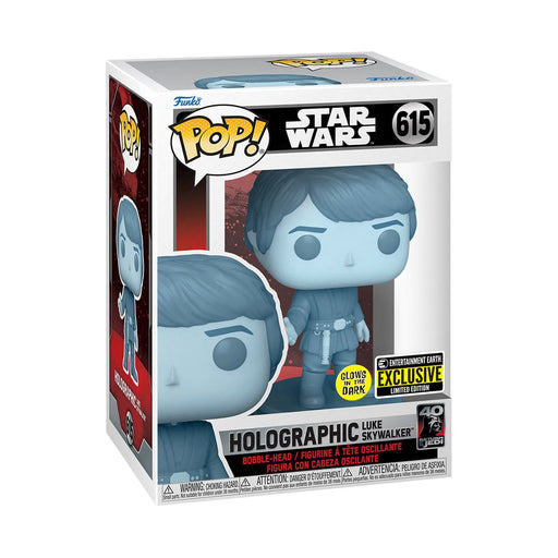 Funko Pop! Star Wars: Return of the Jedi 40th Hologram Luke Glow-in-the-Dark - Entertainment Earth Exclusive - Premium  - Just $13.99! Shop now at Retro Gaming of Denver