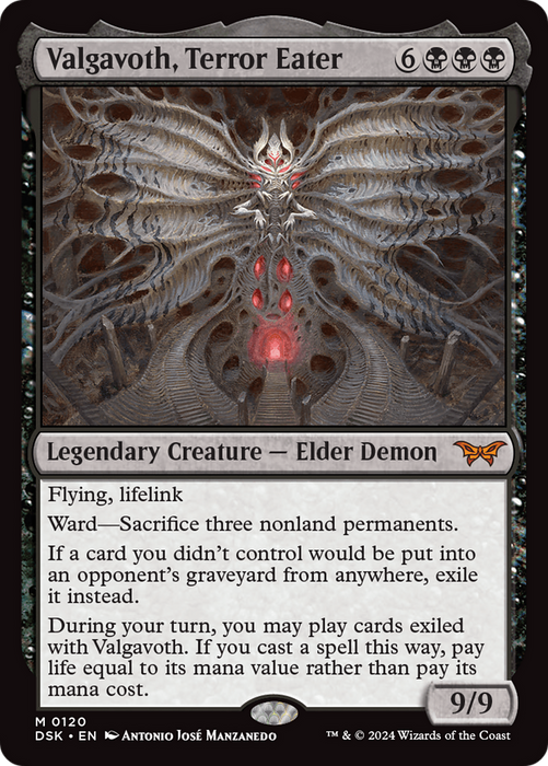 Valgavoth, Terror Eater (DSK-120) - Duskmourn: House of Horror - for just $4.72! 
