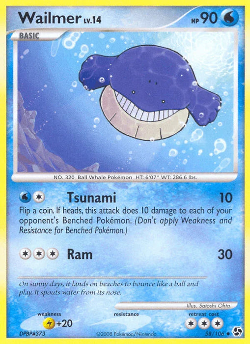 Wailmer (58/106) [Diamond & Pearl: Great Encounters] - for just $0.25! 