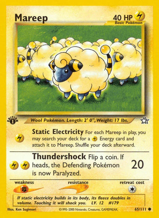 Mareep (65/111) [Neo Genesis 1st Edition] - for just $0.45! 