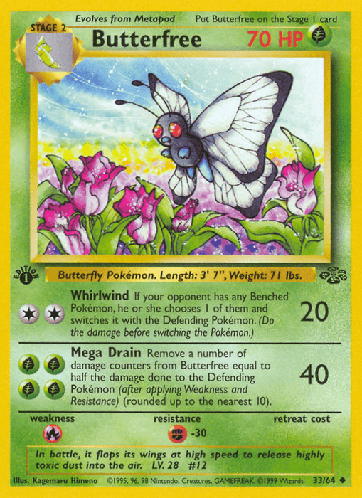 Butterfree (33/64) [Jungle 1st Edition] - for just $1.80! 