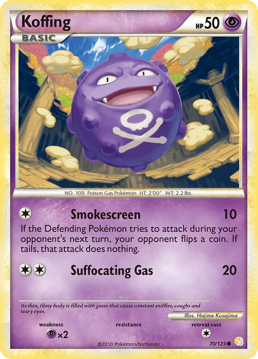Koffing (70/123) [HeartGold & SoulSilver: Base Set] - for just $0.25! 