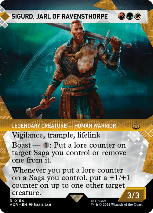 Sigurd, Jarl of Ravensthorpe (ACR-154) - Assassin's Creed: (Showcase) (Borderless) - for just $0.22! 