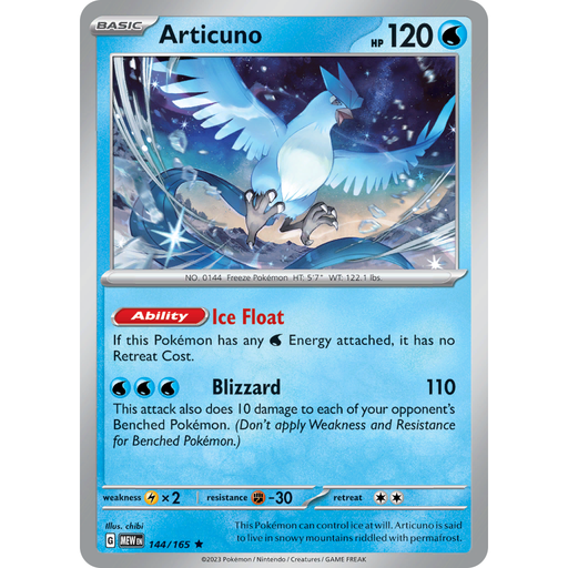 Articuno (144/165) [Scarlet & Violet: 151] - Just $0.05! Shop now at Retro Gaming of Denver