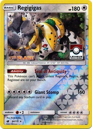 Regigigas (84/111) (League Promo 3rd Place) [Sun & Moon: Crimson Invasion] - for just $1.70! 
