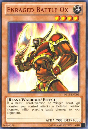 Enraged Battle Ox (Red) [DL15-EN002] Rare - for just $1! 