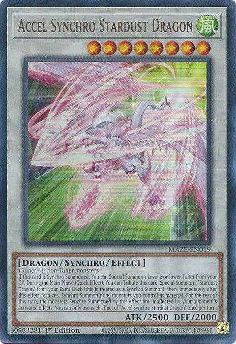 Accel Synchro Stardust Dragon [MAZE-EN019] Ultra Rare - for just $1.95! 