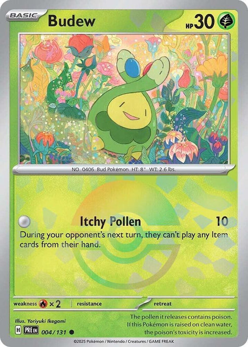 Budew (004/131) (Poke Ball Pattern) [Scarlet & Violet: Prismatic Evolutions] - for just $0.30! 