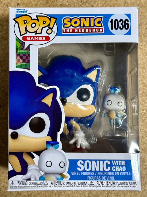 Funko Pop! Games Sonic With Chao #1036 Sonic the Hedgehog 2024 Sega - for just $13! 