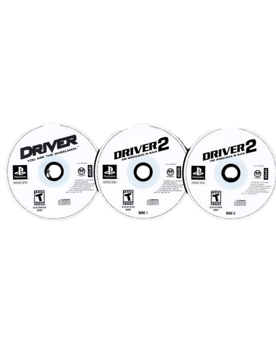Driver 1 and 2 Compilation (Greatest Hits)  – PlayStation 1 (PS1) - for just $27.99! 