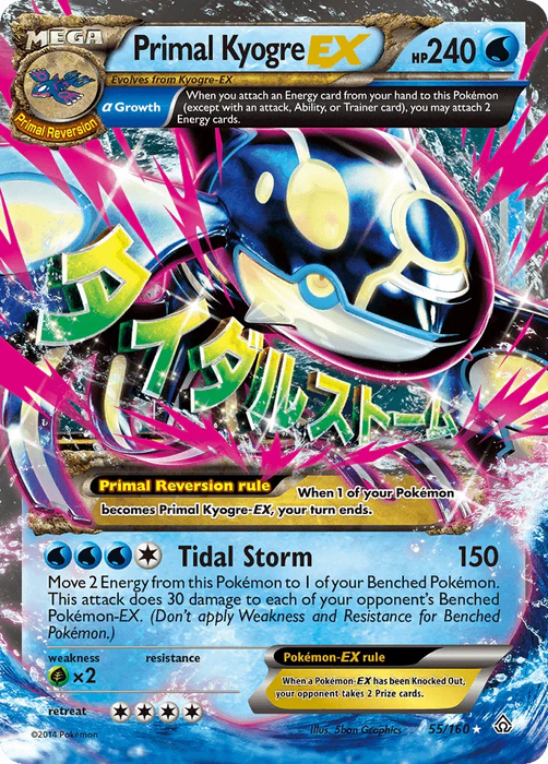 Primal Kyogre EX (55/160) [XY: Primal Clash] - for just $24.85! 