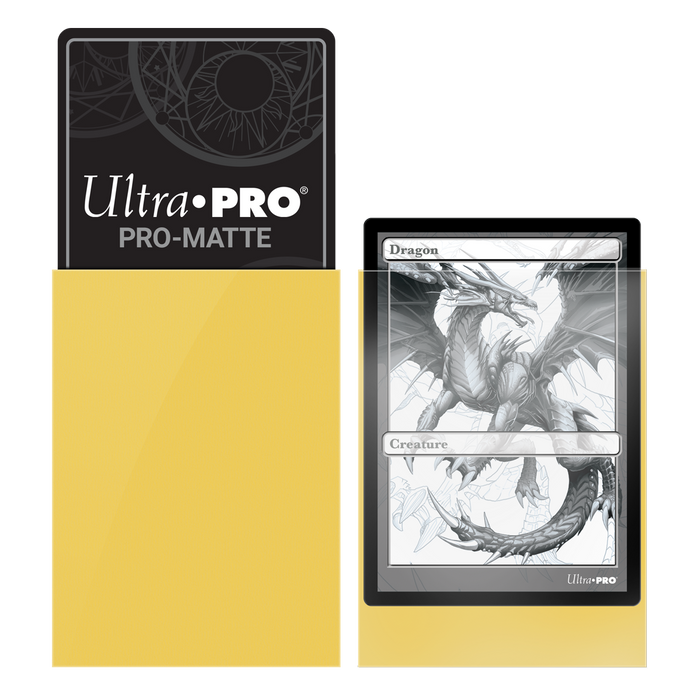 Ultra PRO: Standard 50ct Sleeves - PRO-Matte (Yellow) - Just $0! Shop now at Retro Gaming of Denver