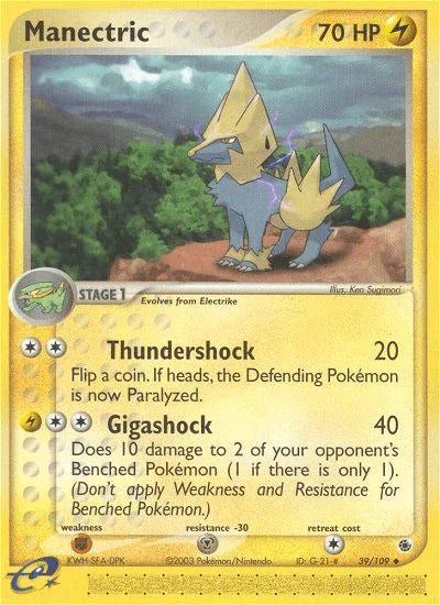 Manectric (39/109) [EX: Ruby & Sapphire] - for just $0.65! 