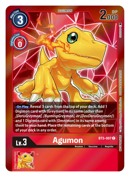 Agumon [BT5-007] (Event Pack 2) [Battle of Omni] - Just $1.15! Shop now at Retro Gaming of Denver