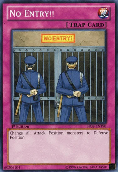 No Entry!! [BP02-EN190] Mosaic Rare - for just $0.10! 