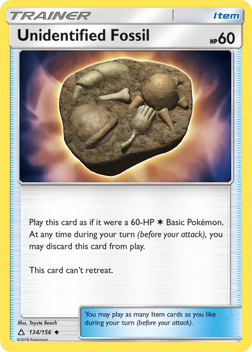 Unidentified Fossil (134/156) [Sun & Moon: Ultra Prism] - for just $0.10! 
