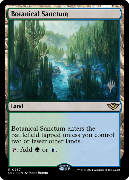 Botanical Sanctum (PPOTJ-267) - Outlaws of Thunder Junction Promos - for just $0.47! 